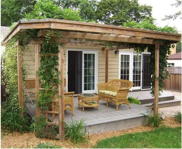 Cabin with patio